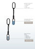 Blusss Zenkey keyhanger soothing blue stylish chewy fidget designed for sensory relief